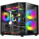 Thumbnail 0 de Gabinete Gamer REBEL 270deg | Micro ATX / ITX | 5 ARGB | Controladora + Control 