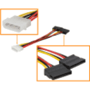 Thumbnail 0 de 1-MOLEX-M 2-SATA-H Cable de poder tipo-Y 15cm