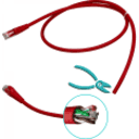 Thumbnail 0 de LINKMADE 1MT CAT6 ROJO LSZH CABLE PATCH INYECTADO MULTIFILAR