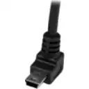 Thumbnail 3 de Cable Adaptador Startech USB-A Macho a Mini USB Macho Acodado Long 1 Metro Negro