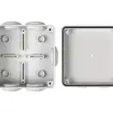 Thumbnail 1 de TIBOX 100x100x50mm Caja Estanca Blanca IP55 7-Conos 4-Tornillo AG1010R