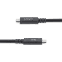 Thumbnail 3 de StarTech.com Cable de 1,8m USB-C a USB-C con capacidad para Entrega de Alimentación de 5A - USB TipoC - Cable de Carga USBC - USB 3.0 - Cable USB - USB-C (M) recto a USB-C (M) recto - USB 3.0 - 5 A - 1.8 m - compatibilidad con 4K - negro - para P/N: SV211HDUC