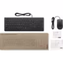 Thumbnail 3 de Kit Teclado Mouse Alámbrico Lenovo, óptico 1600dpi USB Negro