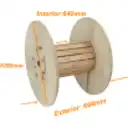 Thumbnail 1 de Diametro-100cm Ancho-70cm Carrete Vacio Madera p/Cable de Fibra Optica