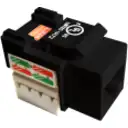 Thumbnail 0 de LINKMADE Negro Cat6 U/UTP Punchable Keystone Conector Hembra RJ45