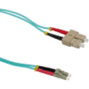 Thumbnail 2 de 1MT LC-SC OM3 MULTIMODO MM DUPLEX JUMPER FIBRA 50/125UM 3.0MM LSZH