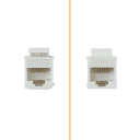 Thumbnail 0 de Blanco CAT6 UTP Copla RJ45-RJ45 Keystone Feedthrough