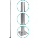 Thumbnail 3 de Poste Conico 8mt 3mm Base-280x280x12mm no-inc-Canastillo Cono-140/60mm