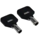 Thumbnail 2 de Chapa Electrica 2-Pin 12mm Llave Seguridad req-Soldar-Cables 0,5A 250V