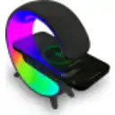 Thumbnail 2 de MLAB PARLANTE MY LIL G 5 IN 1 CARGADOR INALAMBRICO+LUZ RGB+RELOJ+ALARMA BLACK