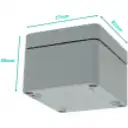 Thumbnail 1 de Caja 80x75x59mm IP66 Aluminio Grueso 4-Tornillos 2-Aletas