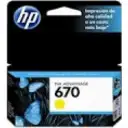 Thumbnail 0 de Cartridge HP 670 Amarillo Tinta para Imp Deskjet 3525/4615/4625/5525, 300Pág 50g