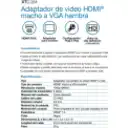 Thumbnail 4 de Adaptador de Video XTech XTC-384, HDMI Macho a VGA Hembra