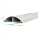 Thumbnail 1 de LINKCHIP 100x25mm 2mt 2,15mmx1,90mm  PVC Canaleta de Piso Blanca