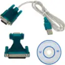 Thumbnail 1 de Cable USB-A a Serial DB9 Macho y Adaptador DB9 Hembra a DB25 Macho
