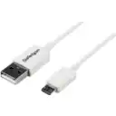 Thumbnail 0 de Cable USB Tipo-A (4 Pin) a USB micro B (5 pin) v2.0  Long 1mts Blanco - StarTech