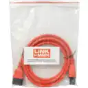 Thumbnail 1 de Cable Poder C13/C14 M/H 7A 3x0.82mm2 180cm 1.8Mt Color ROJO