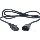 Thumbnail 0 de Cable Poder C13/C14 M/H 6A 3x0.75mm2 150cm 1.5Mt Color negro