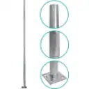 Thumbnail 3 de Poste Conico 5mt 3mm Base-250x250x12mm no-inc-Canastillo Cono-120/60mm