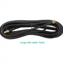 Thumbnail 1 de 5mt RPSMA-Hembra RPSMA-Macho RG58 Cable Coaxial Negro 500cm