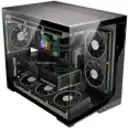 Thumbnail 7 de Gabinete Gamer ZERO Vidrio Templado | Micro ATX / ITX | Soporte 6 Ventiladores + Controladora | USB 3.0 x2 + Audio | Flujo de Aire 10