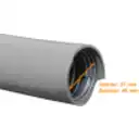 Thumbnail 2 de 50mm Rollo-20mts Conduit Metalico Cubierto-PVC Semi-Flex 2-Pulg
