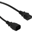 Thumbnail 0 de CABLE PODER 3*0,75mm2 C13-C14 6A 1.8mt MACHO-HEMBRA Color Negro
