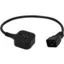 Thumbnail 0 de C20-Macho UK-Hembra Cable Poder 0,5mt Negro 50cm
