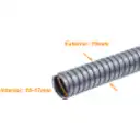 Thumbnail 2 de Solo-Metal 20mm Rollo-50mt Conduit Flexible Diametros ext/int 19/17mm