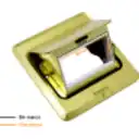 Thumbnail 2 de 6-RJ45-Hembra Caja a Piso Abatible Metal 100x100x55mm Tapa-120x120mm