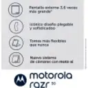 Thumbnail 3 de Celular Motorola Razr 50 Memoria 512GB RAM 12GB 50MP 6.9' Gris