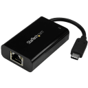 Thumbnail 0 de Adaptador USB-C a Red Ethernet Gigabit 10/100/1000B-T Pto RJ-45 Negro StarTech