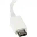 Thumbnail 2 de 5in White Micro USB to USB OTG Adapter