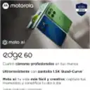 Thumbnail 1 de Celular Motorola Moto Edge 60 Memoria 256GB RAM 12GB 50MP 6.67' Azul
