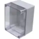 Thumbnail 1 de 150x200x130mm Caja ABS IP66 Tapa-Transparente c/Placa-Aluminio