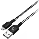 Thumbnail 0 de Cable USB Tipo-A a micro USB Tipo-B v2.0 M/M 1.8mt Trenzad Negro - XTech XTC-366