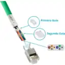 Thumbnail 2 de Conector RJ-45 Macho CAT6A Crimpeable Blindado FTP STP con guía 10 Unid Linkmad