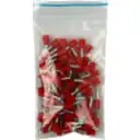 Thumbnail 0 de Rojo 2,5mm2 8/15mm 100-unids AWG14 Ferrules Terminal Aislado Crimpeabl