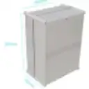 Thumbnail 3 de 380x280x180mm Tapa-Gris Caja Gris Plastica c/Placa IP66 RoHS