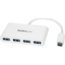 Thumbnail 0 de HUB USB-C StarTech USB-C 3.1 Gen1, 4 Puerto USB-A, 5Gbps Cable 15cm color Blanco