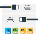 Thumbnail 1 de Cable USB-C M/M v3.2 Gen2 10Gbps PD 10W (Certif USB-IF) 1mt - StarTech USB31CCV1