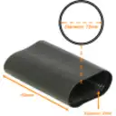 Thumbnail 1 de 72mm 16cm 2mm Negro Termo Contractil Termoretractil Rigido para Mufa
