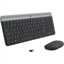 Thumbnail 1 de Kit Teclado Mouse Inalámbrico Logitech Slim MK470 2.4Ghz USB Negro
