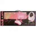 Thumbnail 5 de Kit 3en1 Teclado Mouse Audifonos Alámbricos GAMER Vivitar USB LED Rosa 