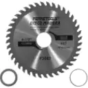 Thumbnail 1 de 115mm 40T 22,2mm 9000rpm Disco Corte Sierra Madera Carburo F3683