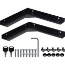Thumbnail 3 de Rack LINKMADE 60cm-Fondo 4U Puerta Fierro Rack Seguridad Pared Negro