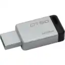 Thumbnail 0 de Pendrive 128GB Kingston DataTraveler 50 USB 3.1 Color Plata y Negro 