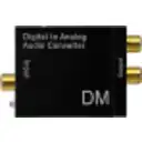 Thumbnail 1 de Convertidor Audio Optico-Toslink/Coaxial a 2-RCA-H 51x42x26mm req5V