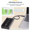 Thumbnail 1 de Caja USB4 NVMe M.2 - Caja para SSD