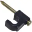 Thumbnail 2 de KALOP 50-UN C6 Negra 6x6mm Clavo-15x2mm Zincado Sujeta-Cable Coaxial